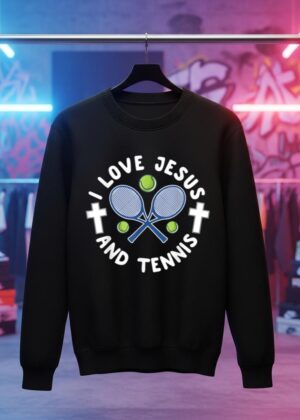 I Love Jesus And Tennis Cool Christian Sports Gift