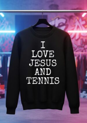 I Love Jesus And Tennis   Christian Sports Gift