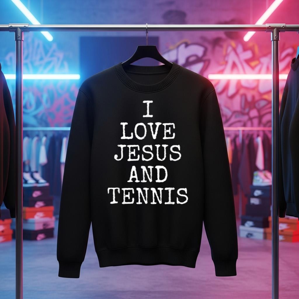 I Love Jesus And Tennis   Christian Sports Gift
