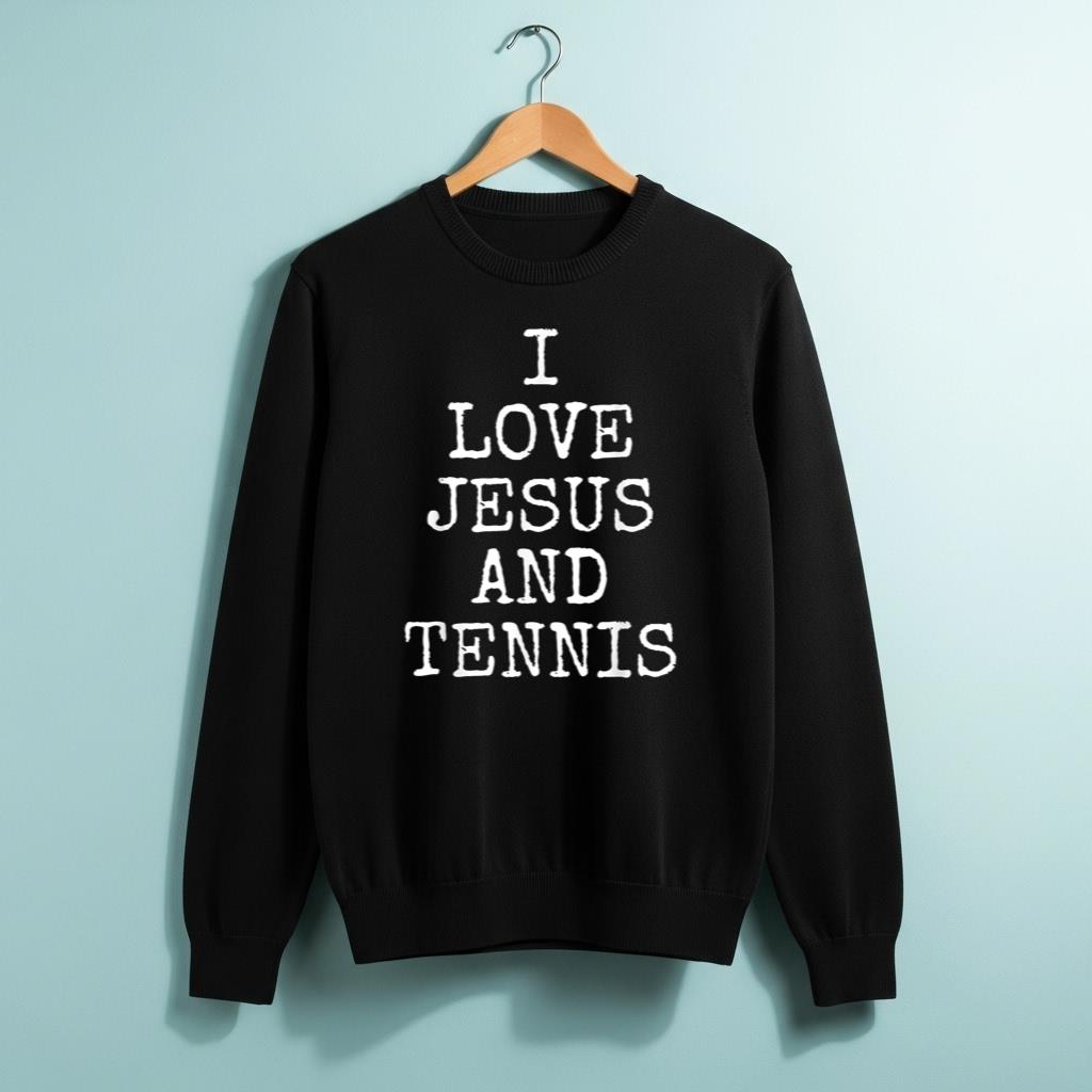 I Love Jesus And Tennis   Christian Sports Gift - Image 2