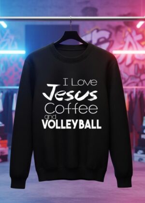I Love Jesus Coffee and Volleyball Sport Volley Coach Gift