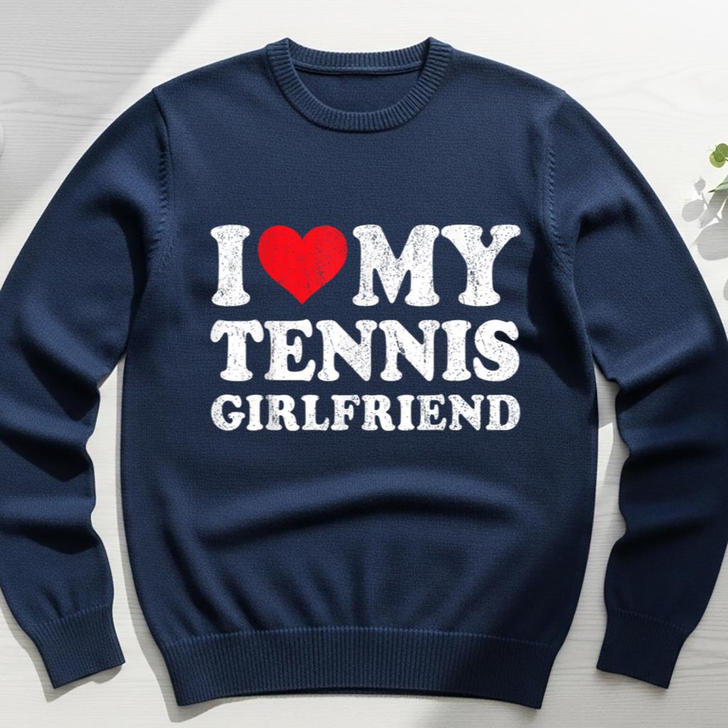 I Love My Tennis Girlfriend Funny Boyfriend Valentines - Image 6