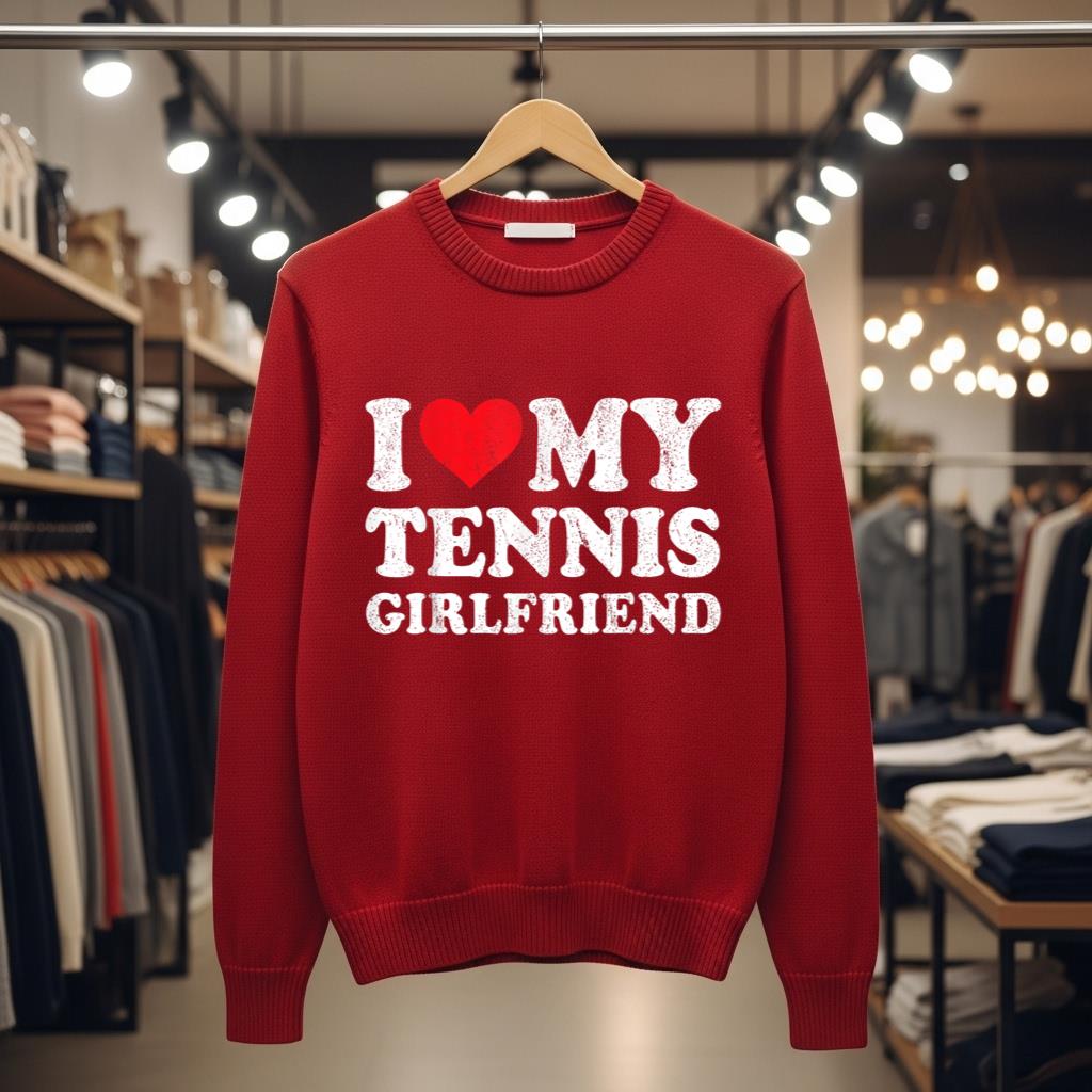 I Love My Tennis Girlfriend Funny Boyfriend Valentines - Image 3