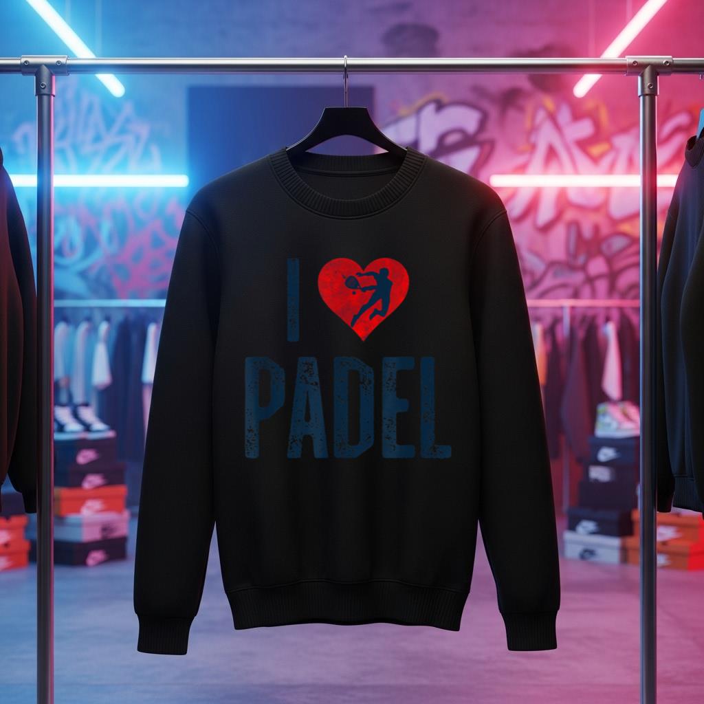 I Love Padel Saint Valentine Paddle Tennis Player