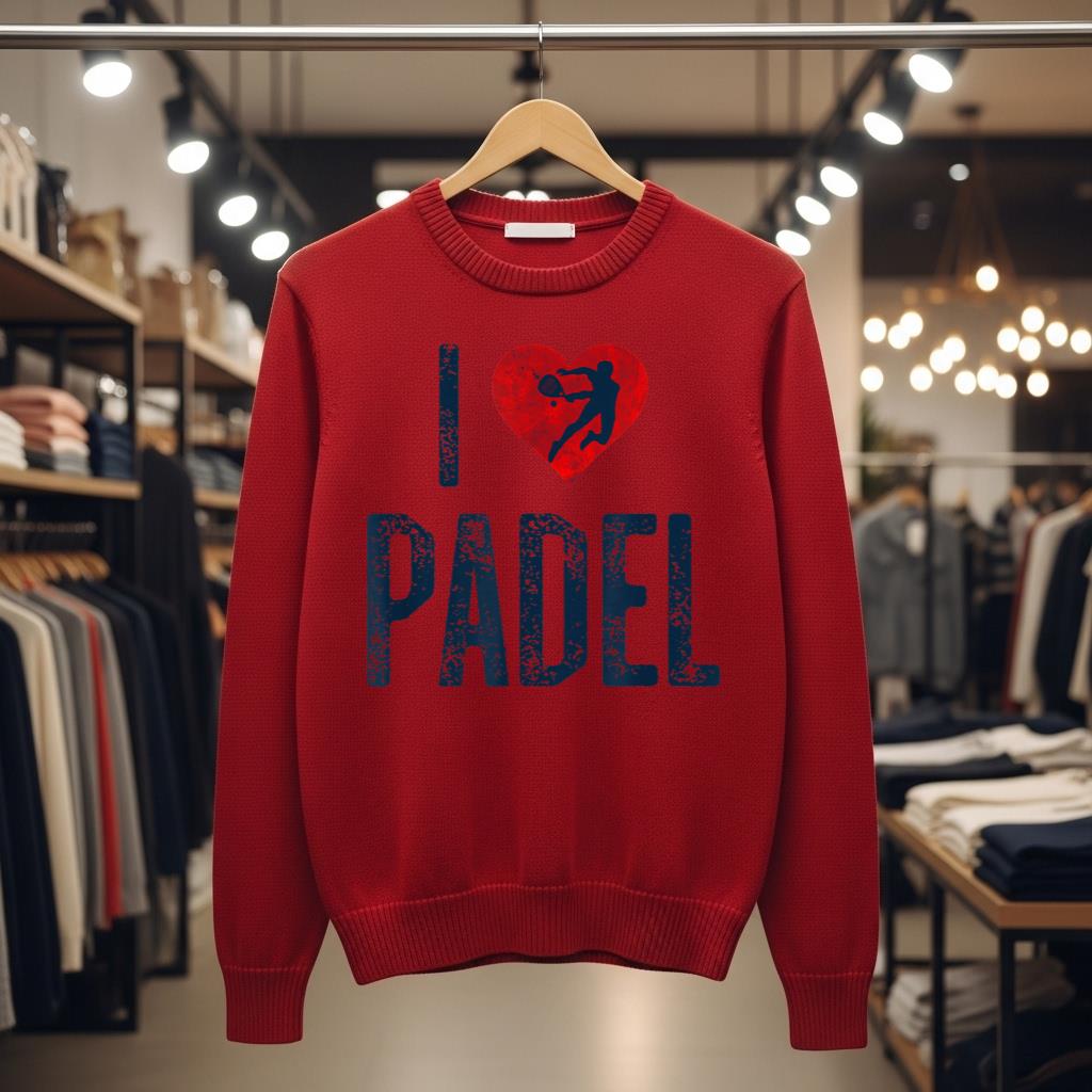 I Love Padel Saint Valentine Paddle Tennis Player - Image 3