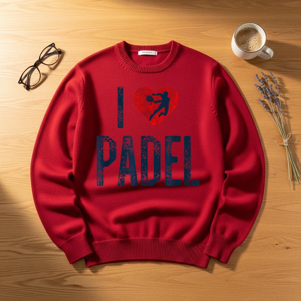 I Love Padel Saint Valentine Paddle Tennis Player - Image 4