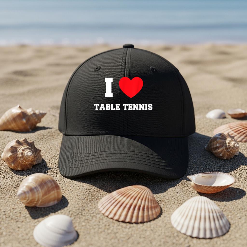 I Love Table Tennis Cap