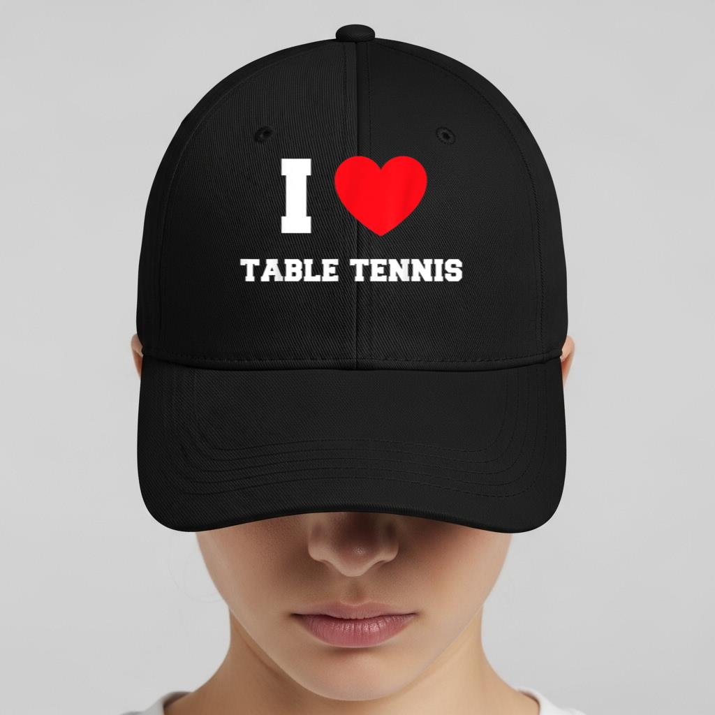 I Love Table Tennis Cap - Image 2