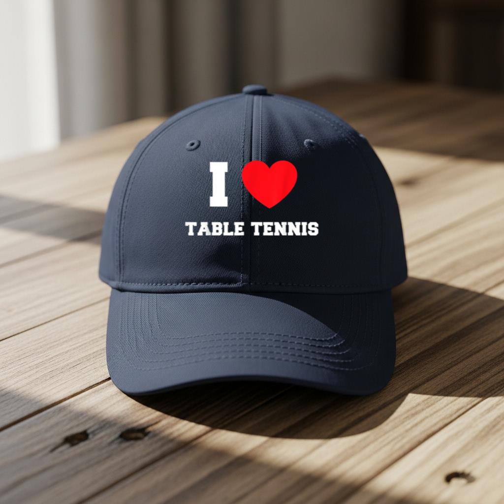I Love Table Tennis Cap - Image 5
