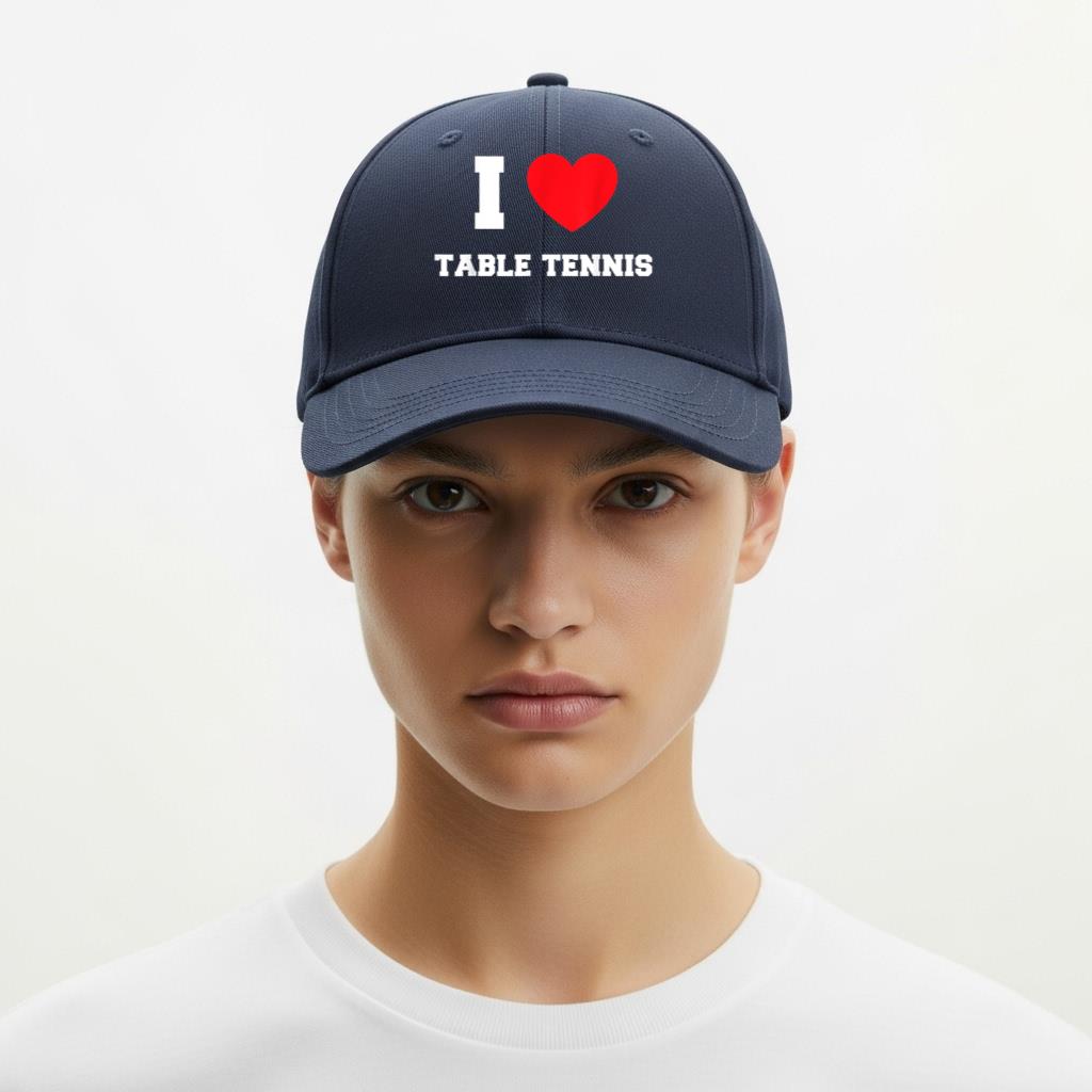 I Love Table Tennis Cap - Image 6