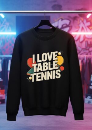 I Love Table Tennis Enthusiast Design 1