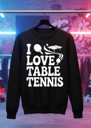 I Love Table Tennis Enthusiast Design