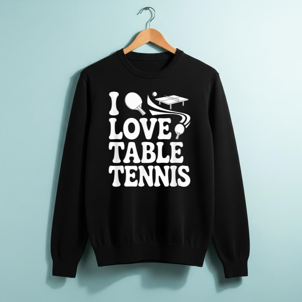 I Love Table Tennis Enthusiast Design - Image 2
