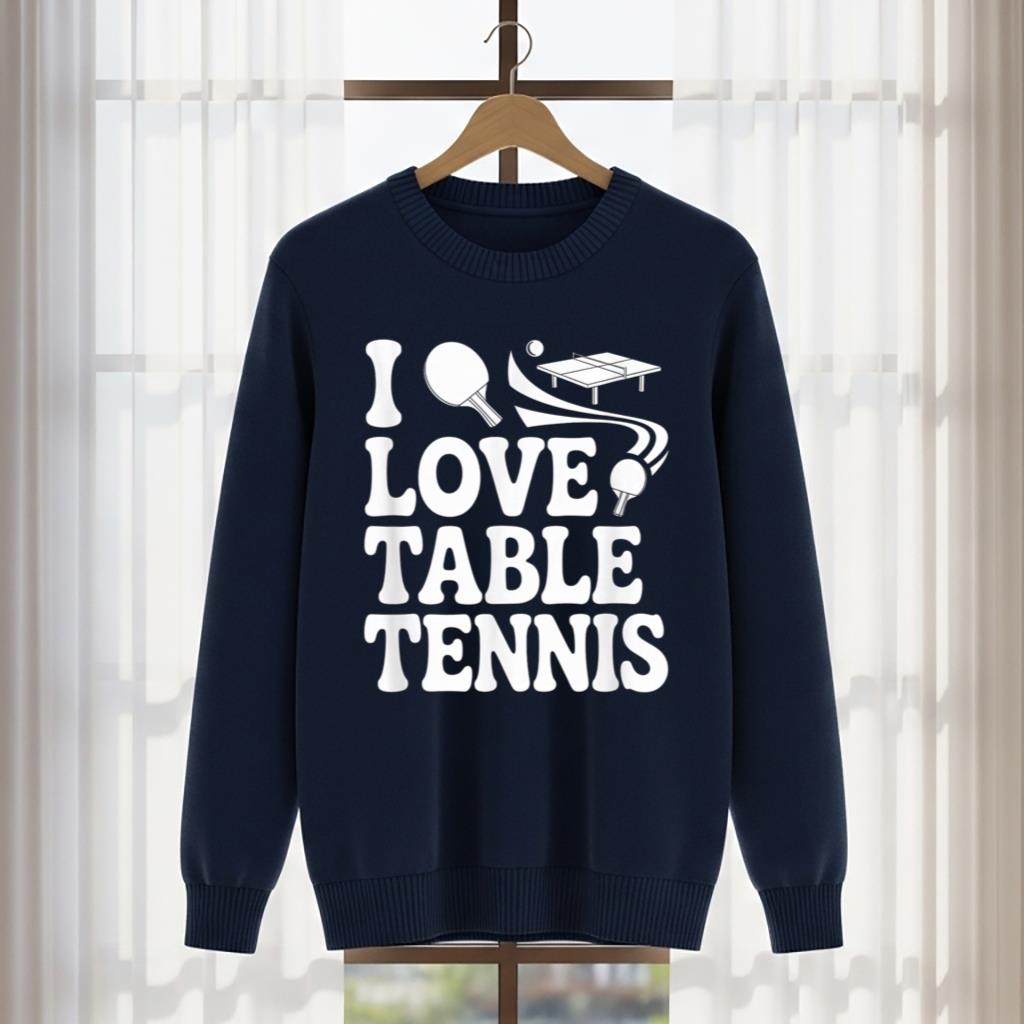 I Love Table Tennis Enthusiast Design - Image 5