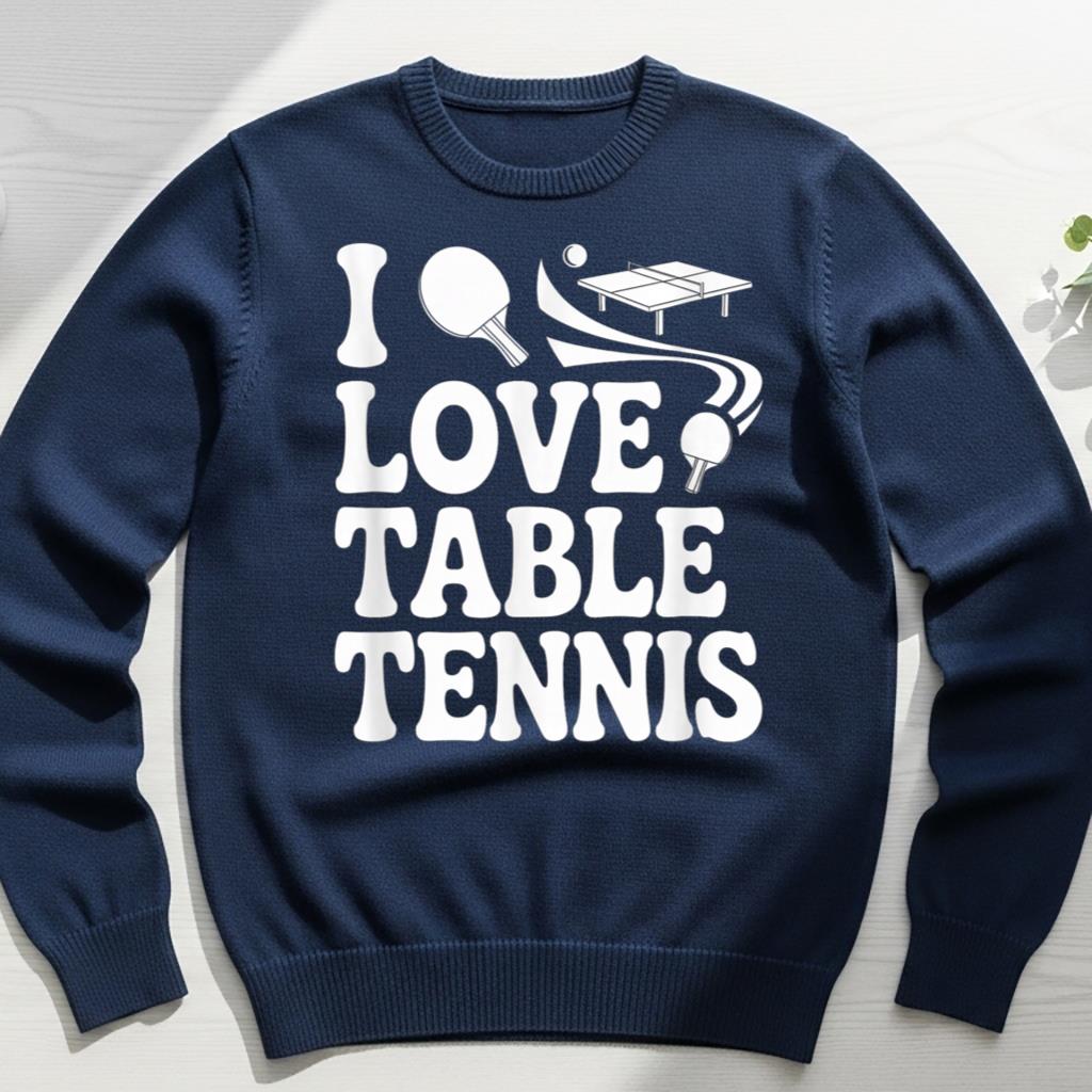 I Love Table Tennis Enthusiast Design - Image 6