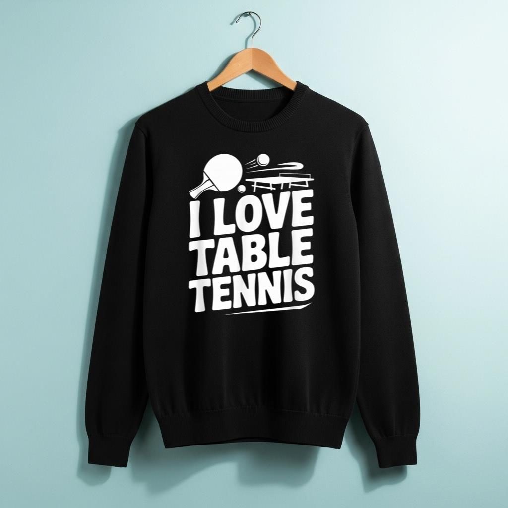 I Love Table Tennis Fun Paddle Sport Design - Image 2