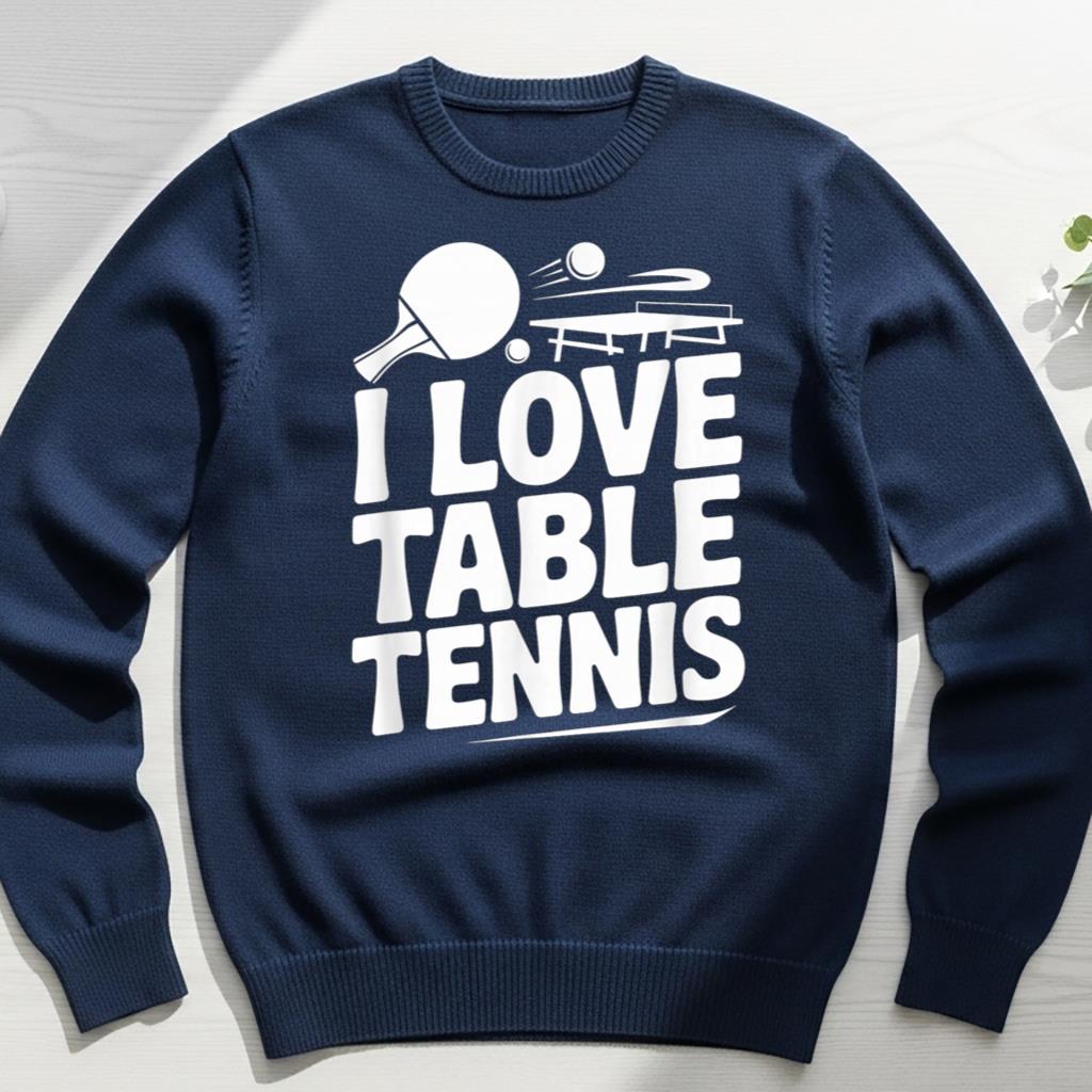 I Love Table Tennis Fun Paddle Sport Design - Image 6