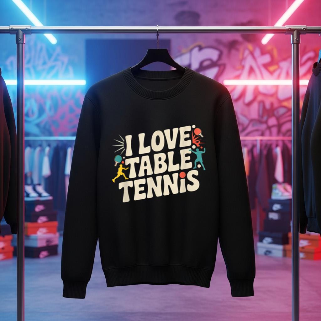 I Love Table Tennis Fun Ping Pong Passion