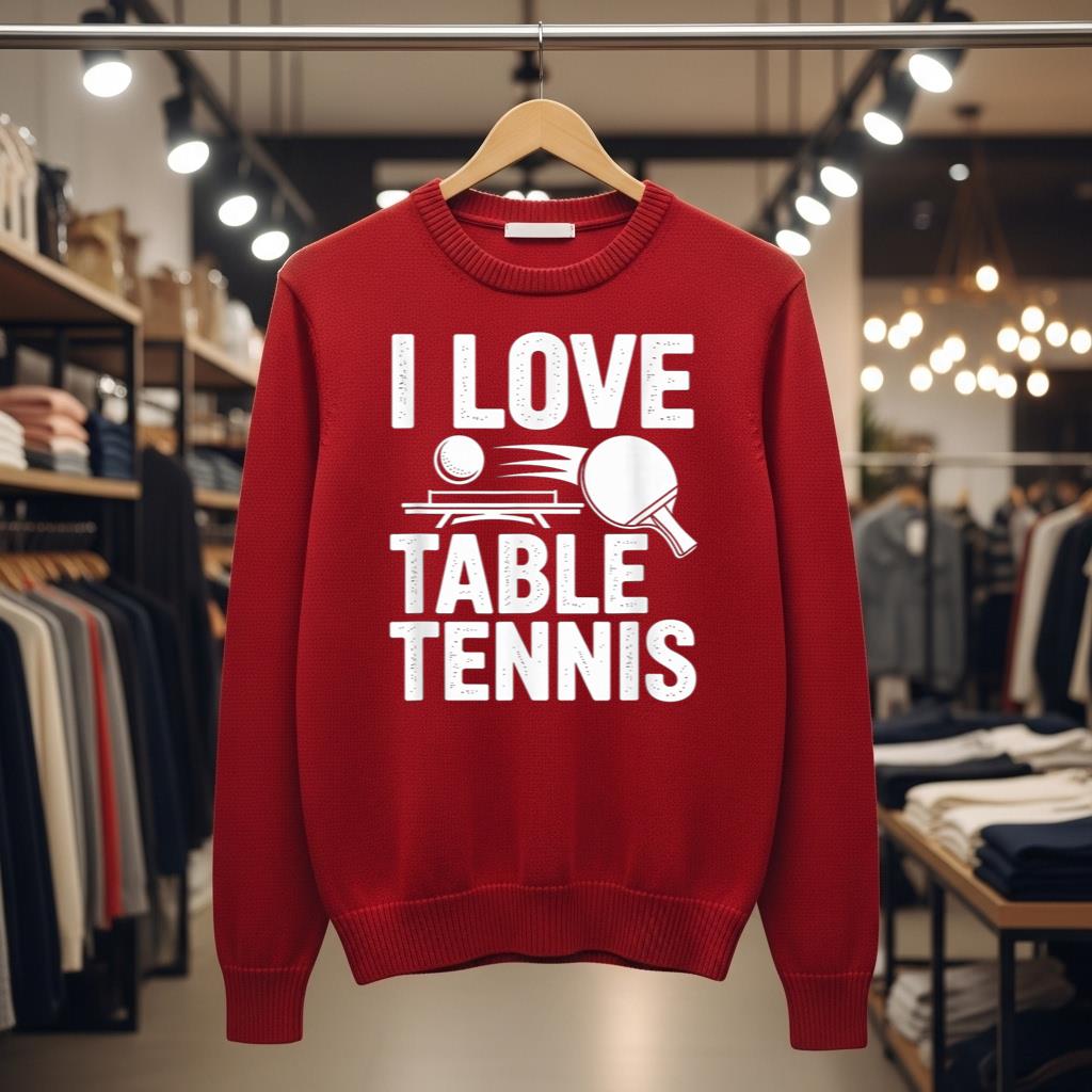 I Love Table Tennis Ping Pong Passion - Image 3