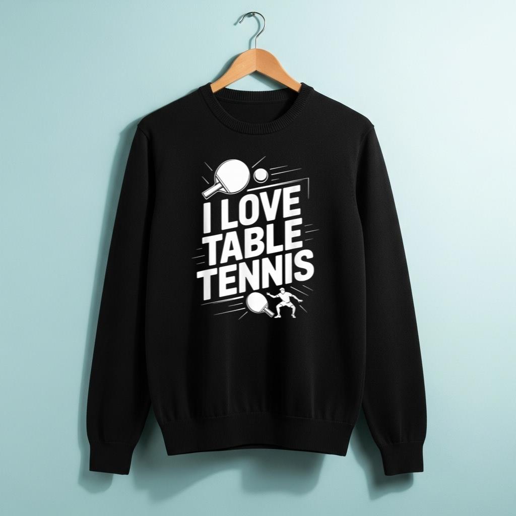 I Love Table Tennis Ping Pong Player Fun Game - Image 2