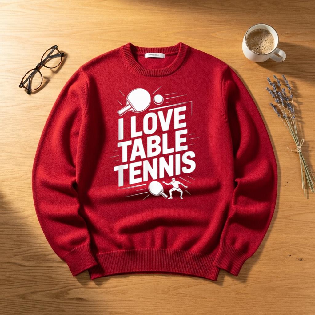 I Love Table Tennis Ping Pong Player Fun Game - Image 4