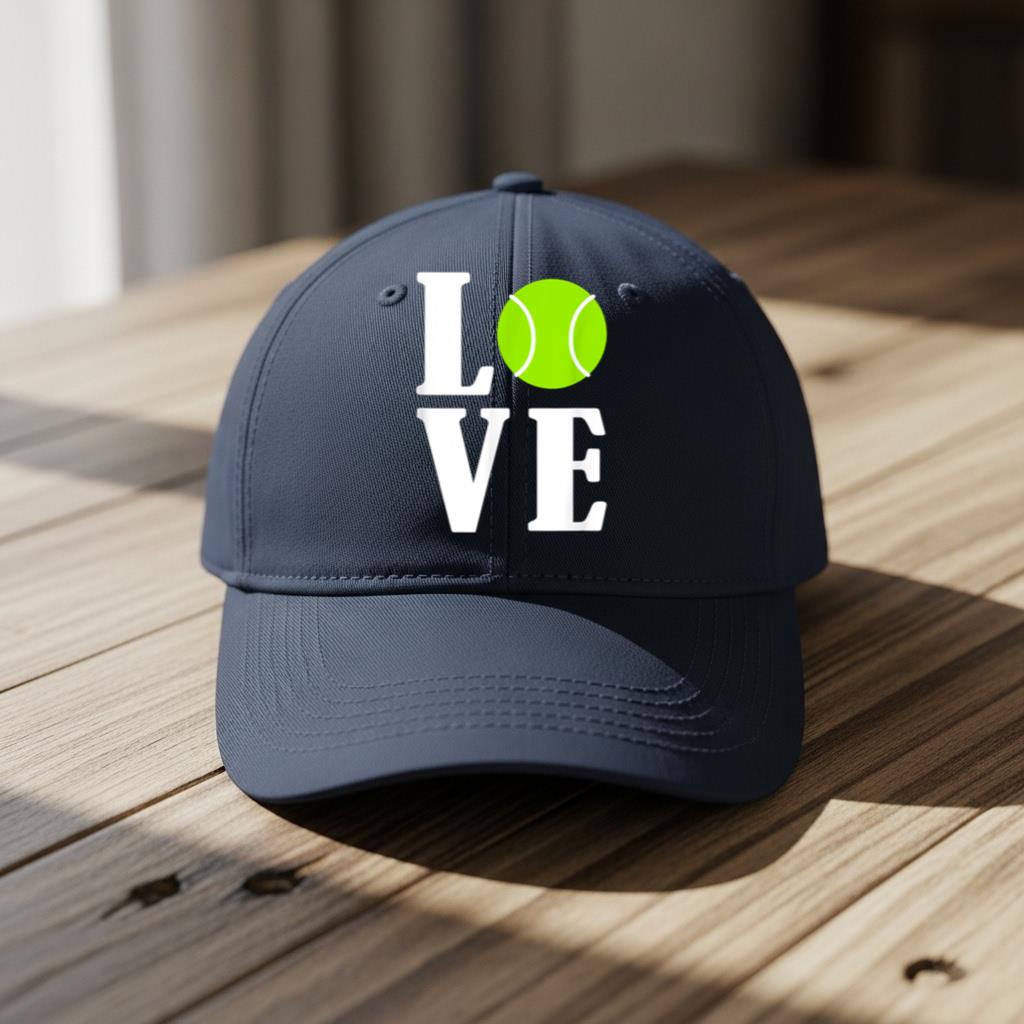 I Love Tennis 1 Cap - Image 5