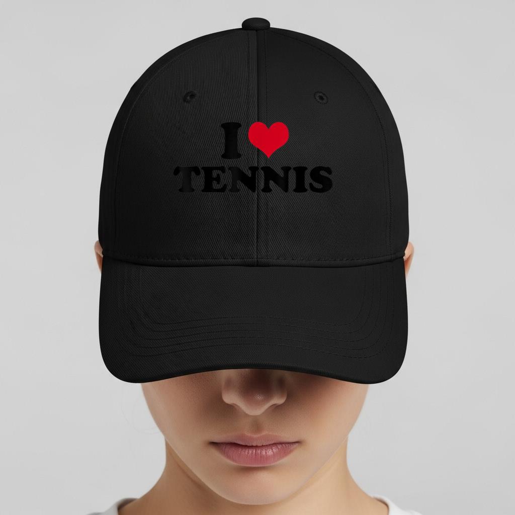 I Love Tennis 4 Cap - Image 2