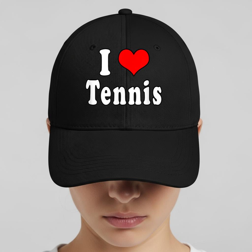 I Love Tennis 5 Cap - Image 2
