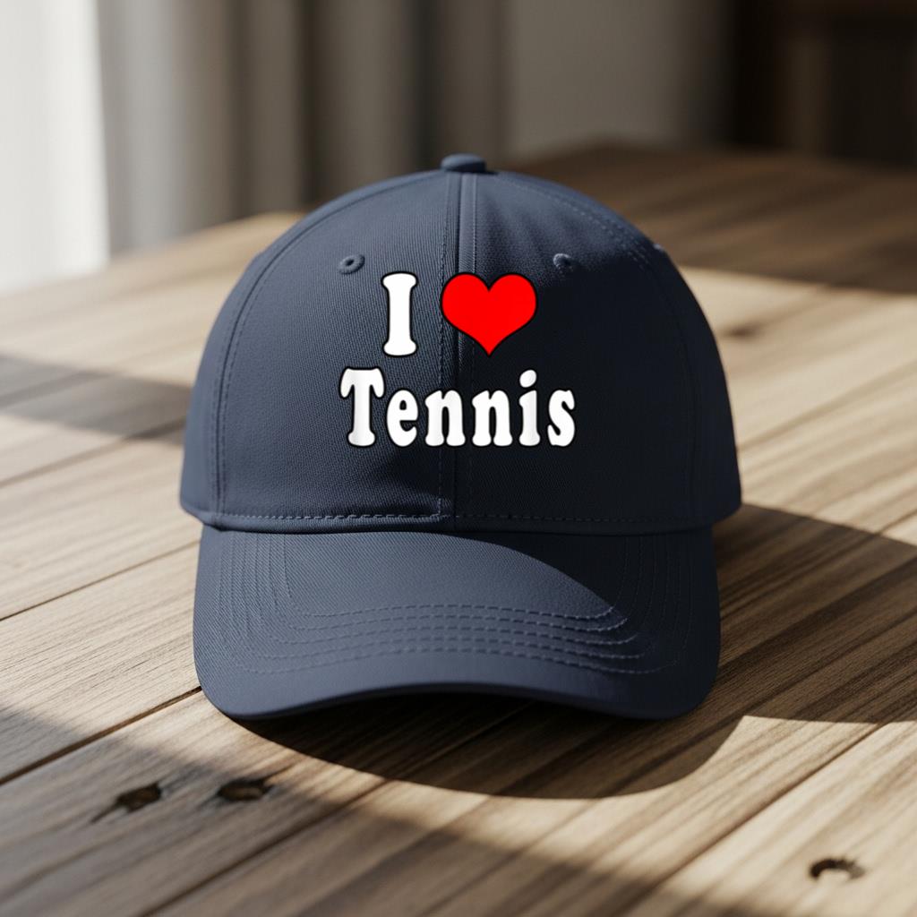 I Love Tennis 5 Cap - Image 5