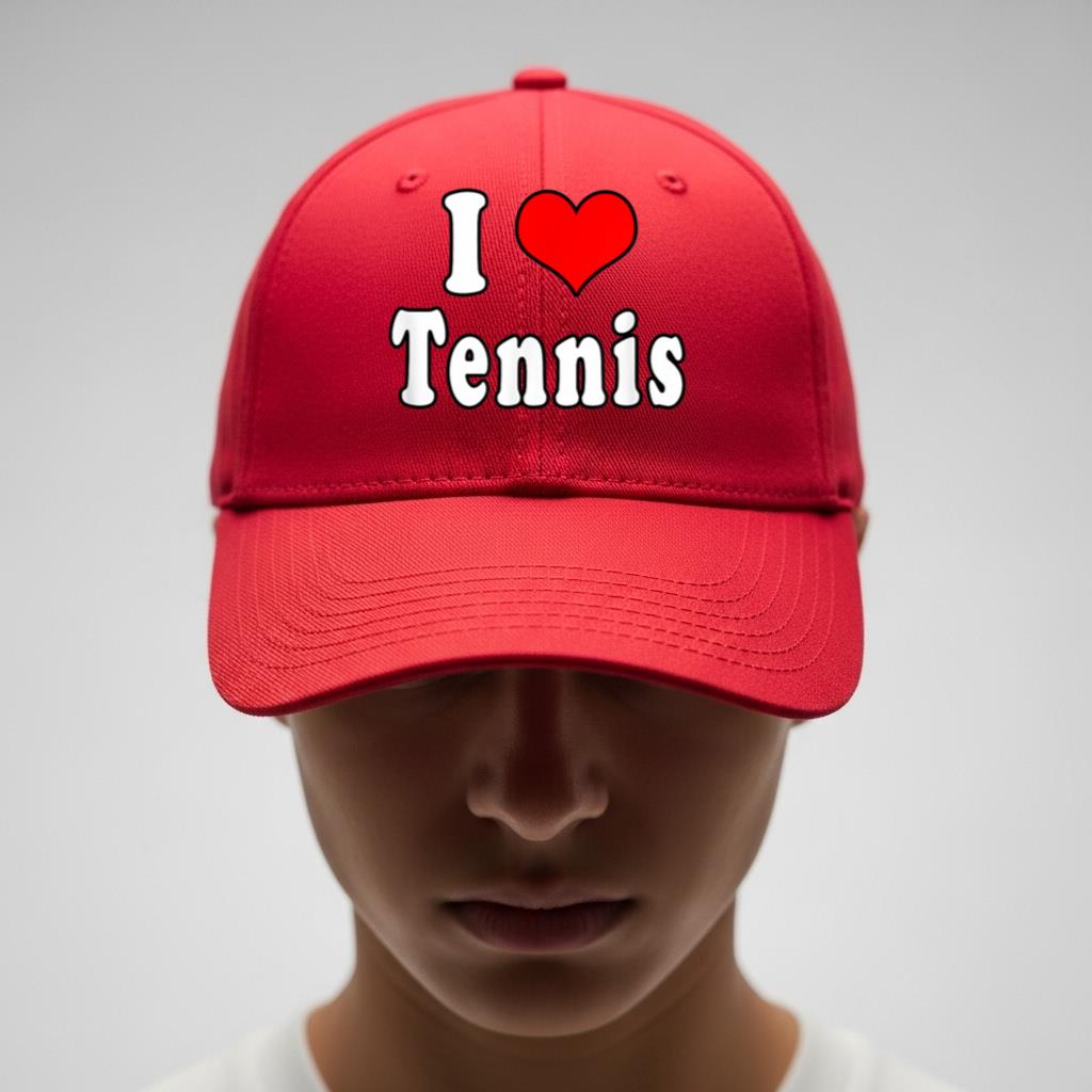 I Love Tennis 5 Cap - Image 4