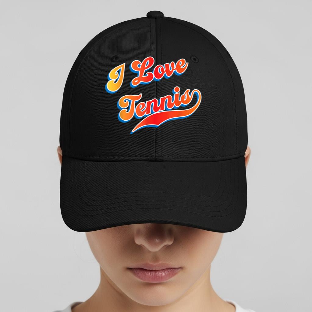 I Love Tennis 6 Cap - Image 2