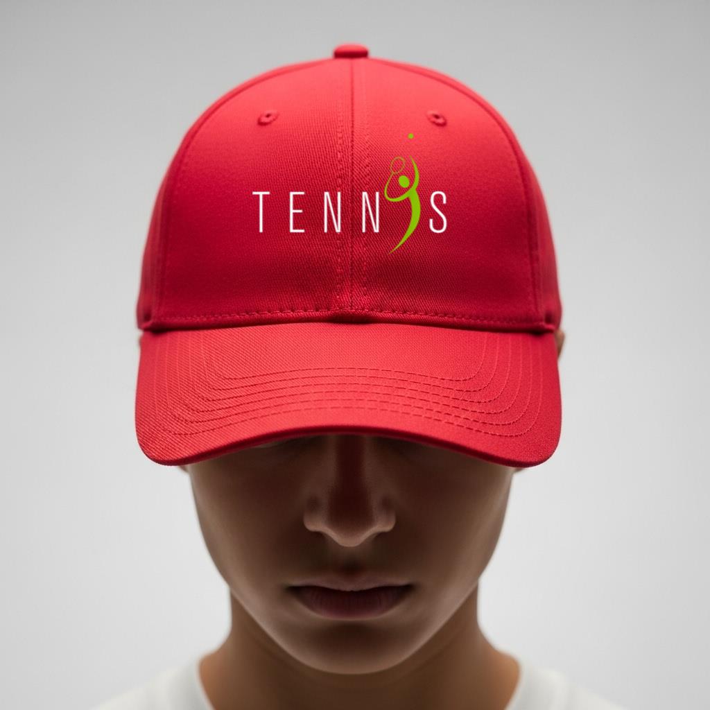 I Love Tennis Cool Sports Gift Cap - Image 4