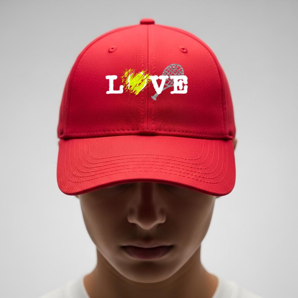 I Love Tennis Love for your Tennis fan matching team Cap - Image 4