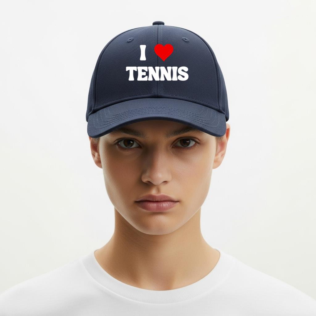I Love Tennis Premium Cap - Image 6