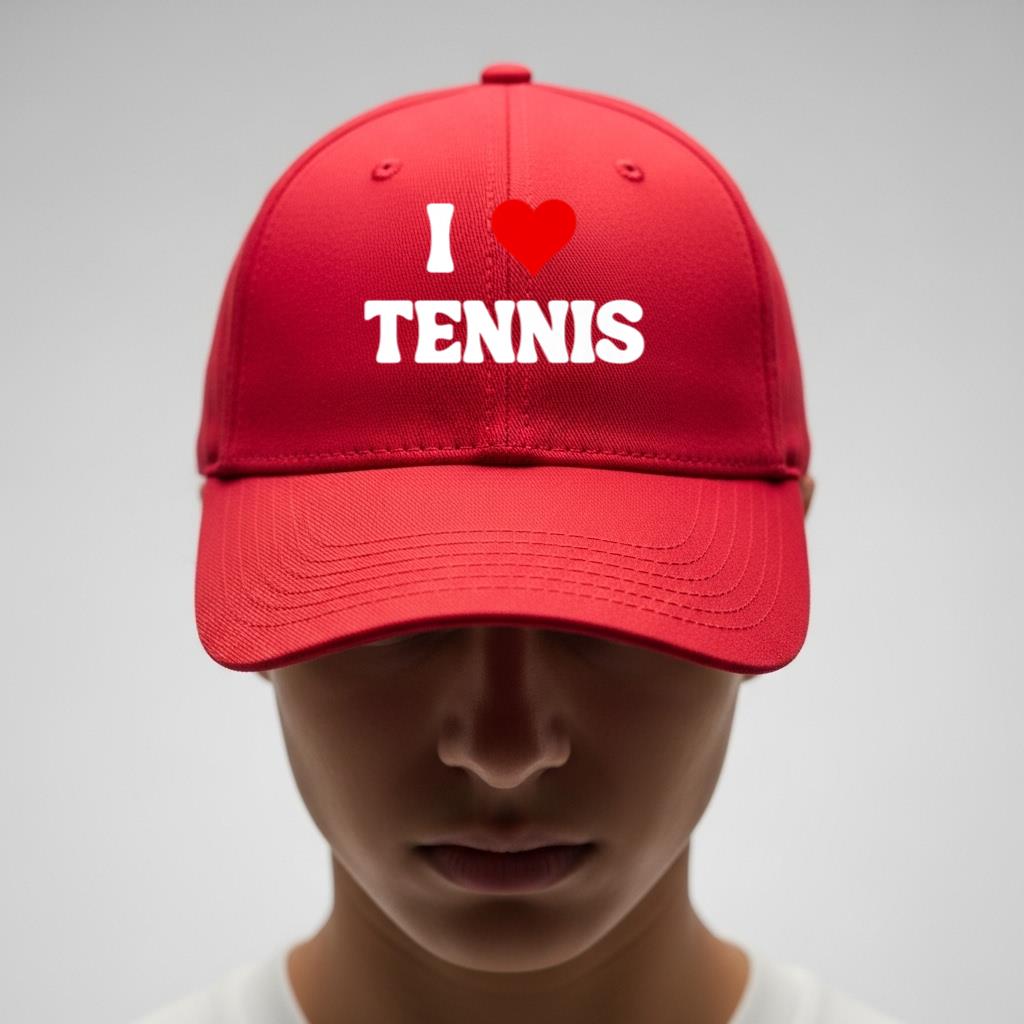 I Love Tennis Premium Cap - Image 4