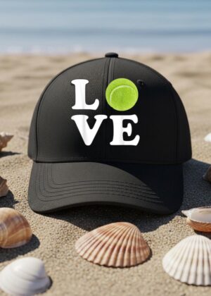 I Love Tennis Pun Cap