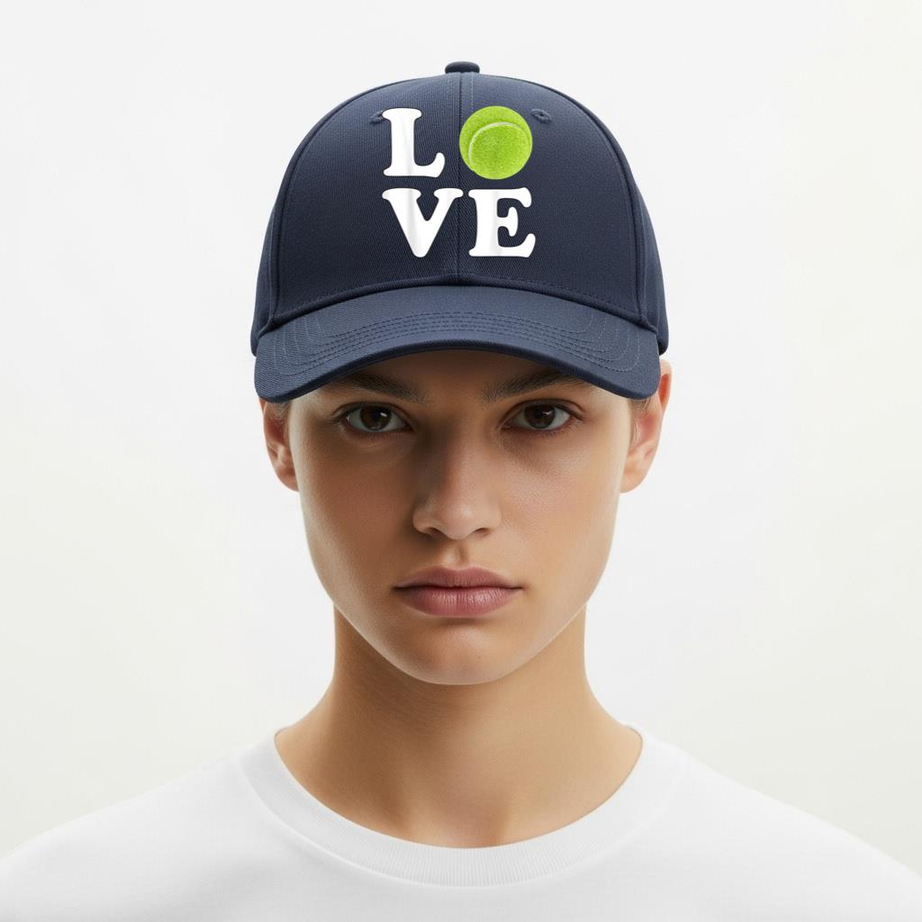 I Love Tennis Pun Cap - Image 6