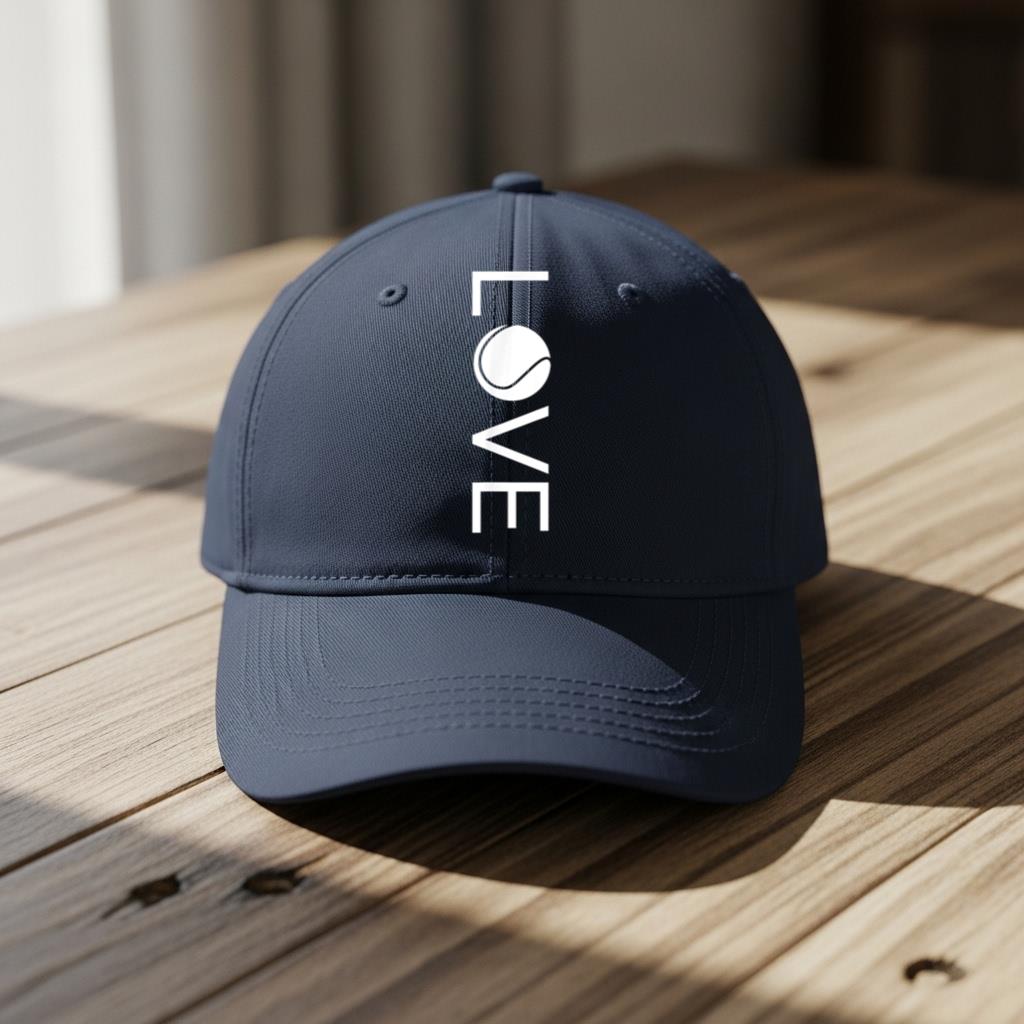 I Love Tennis Cool Tennis  Cap - Image 5