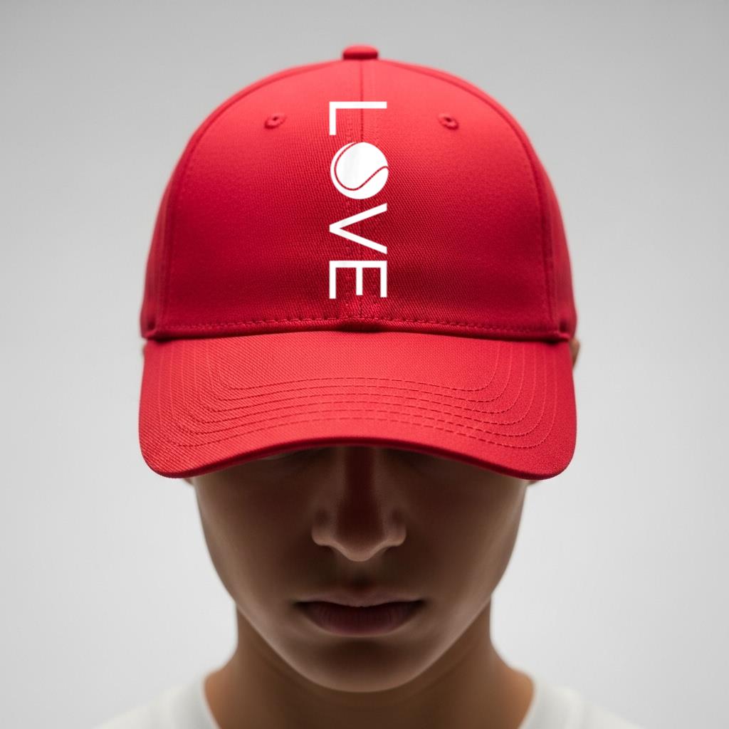 I Love Tennis Cool Tennis  Cap - Image 4