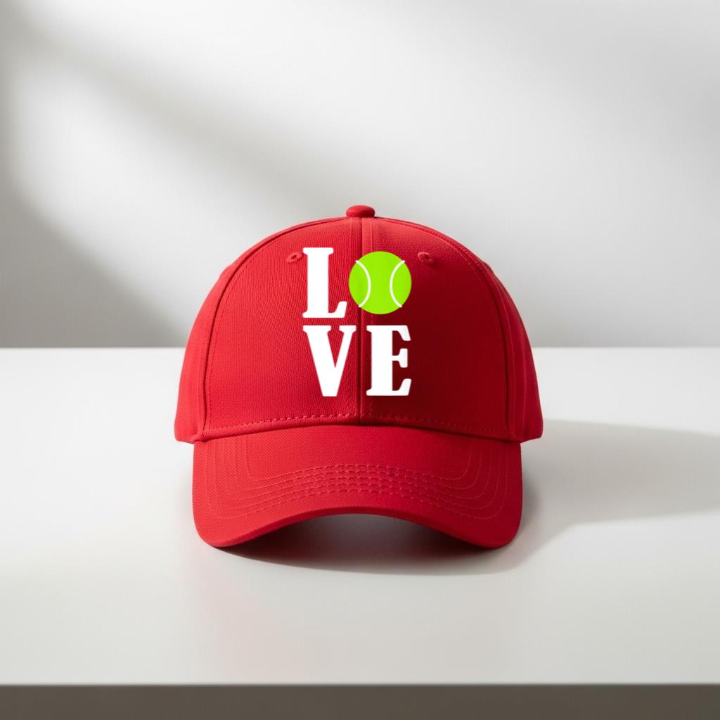 I Love Tennis Cap - Image 3