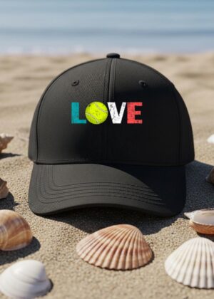 I Love Tennis   Ball Player Cool Tennis Girl Boy Cap