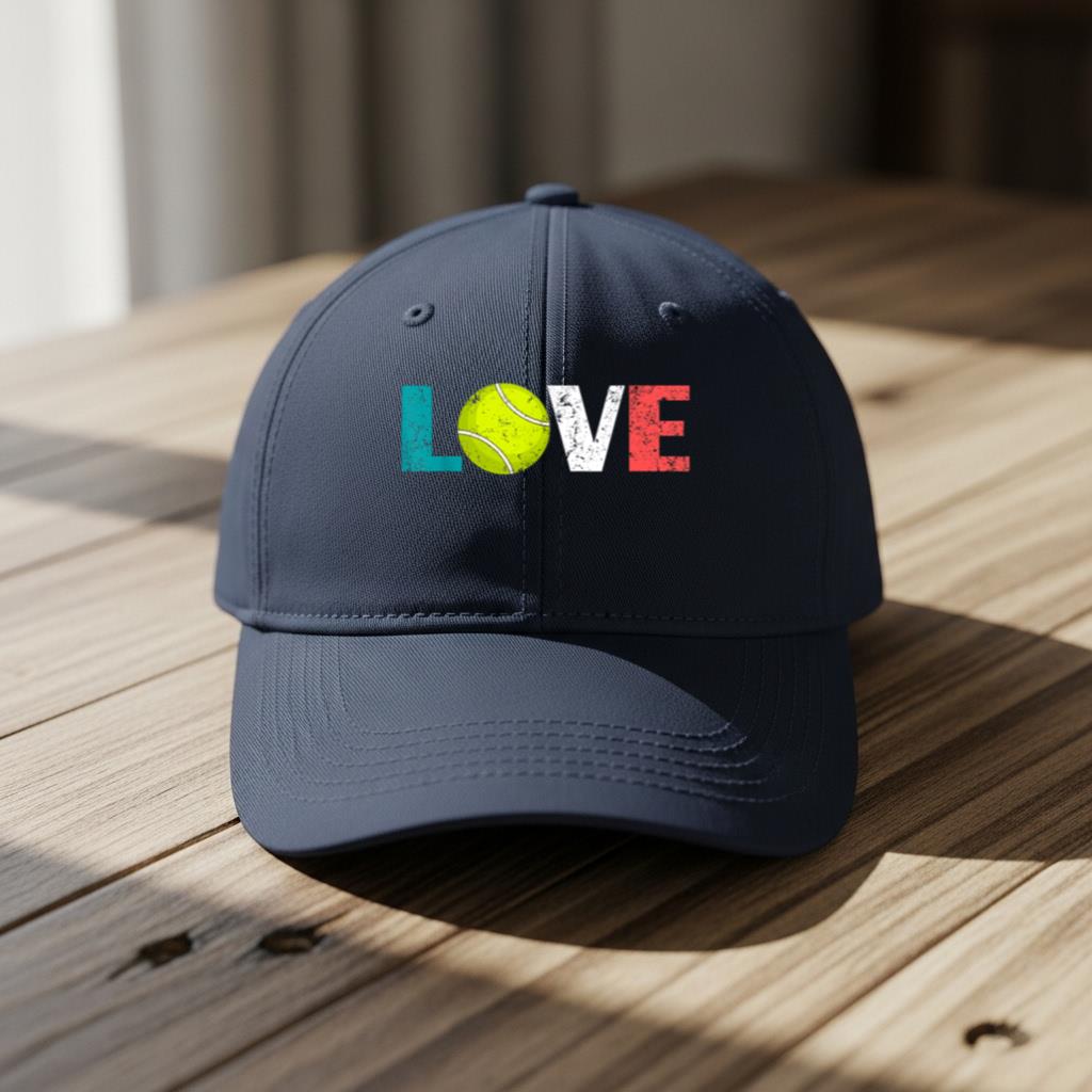 I Love Tennis   Ball Player Cool Tennis Girl Boy Cap - Image 5