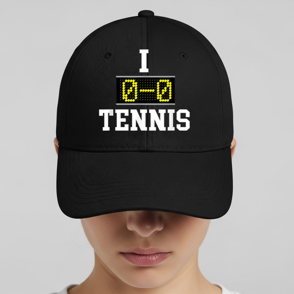 I Love Tennis   Funny Tenni Cap Cap - Image 2