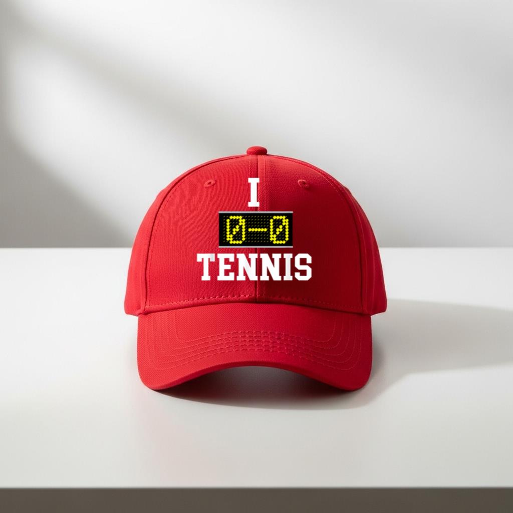 I Love Tennis   Funny Tenni Cap Cap - Image 3