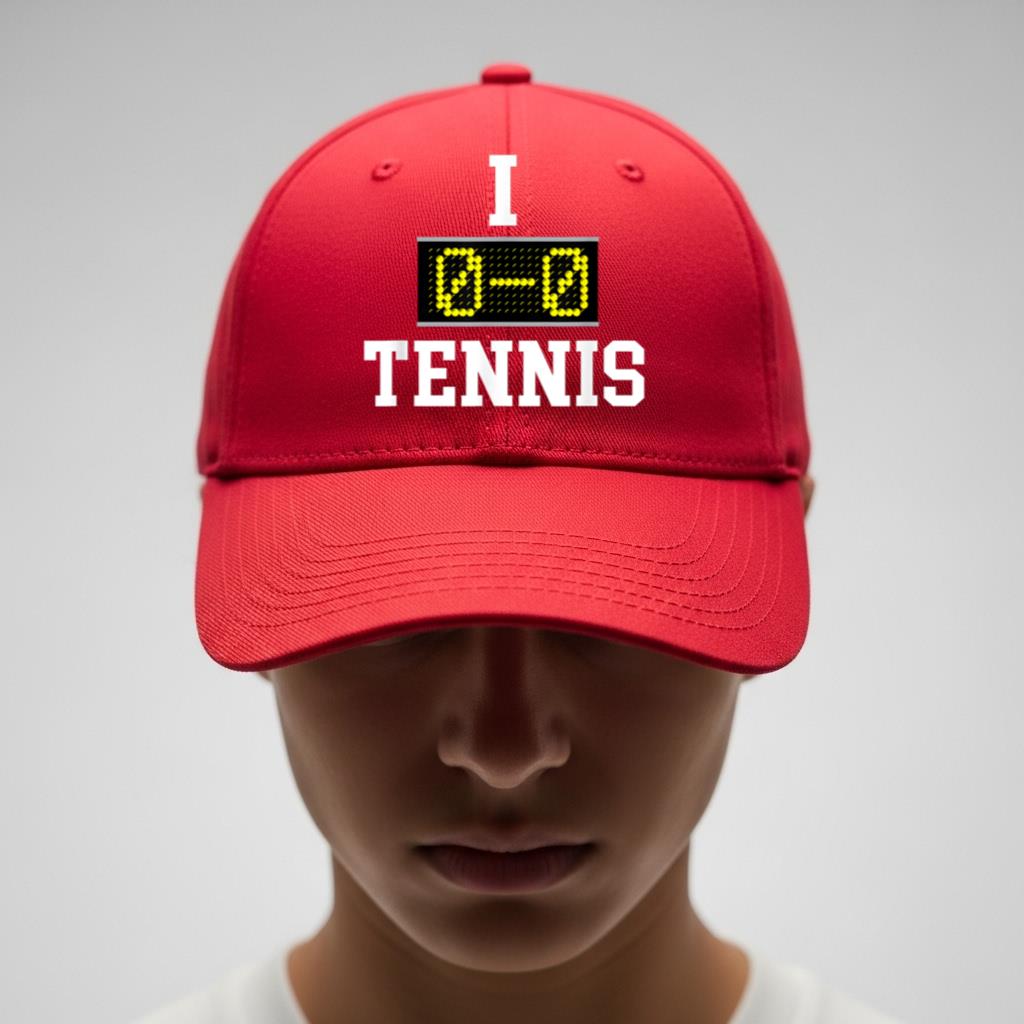 I Love Tennis   Funny Tenni Cap Cap - Image 4
