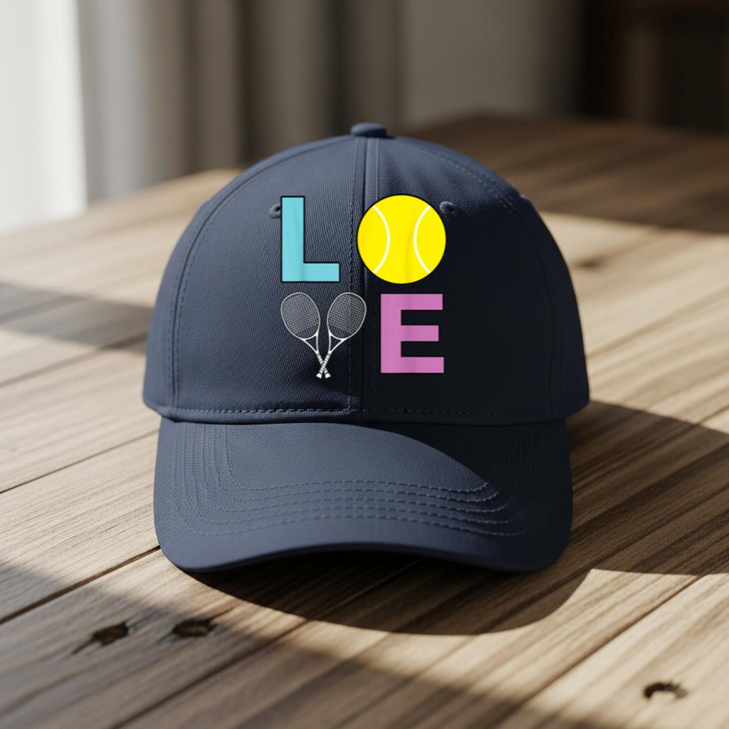 I Love Tennis   Tennis Player Cap - Image 5
