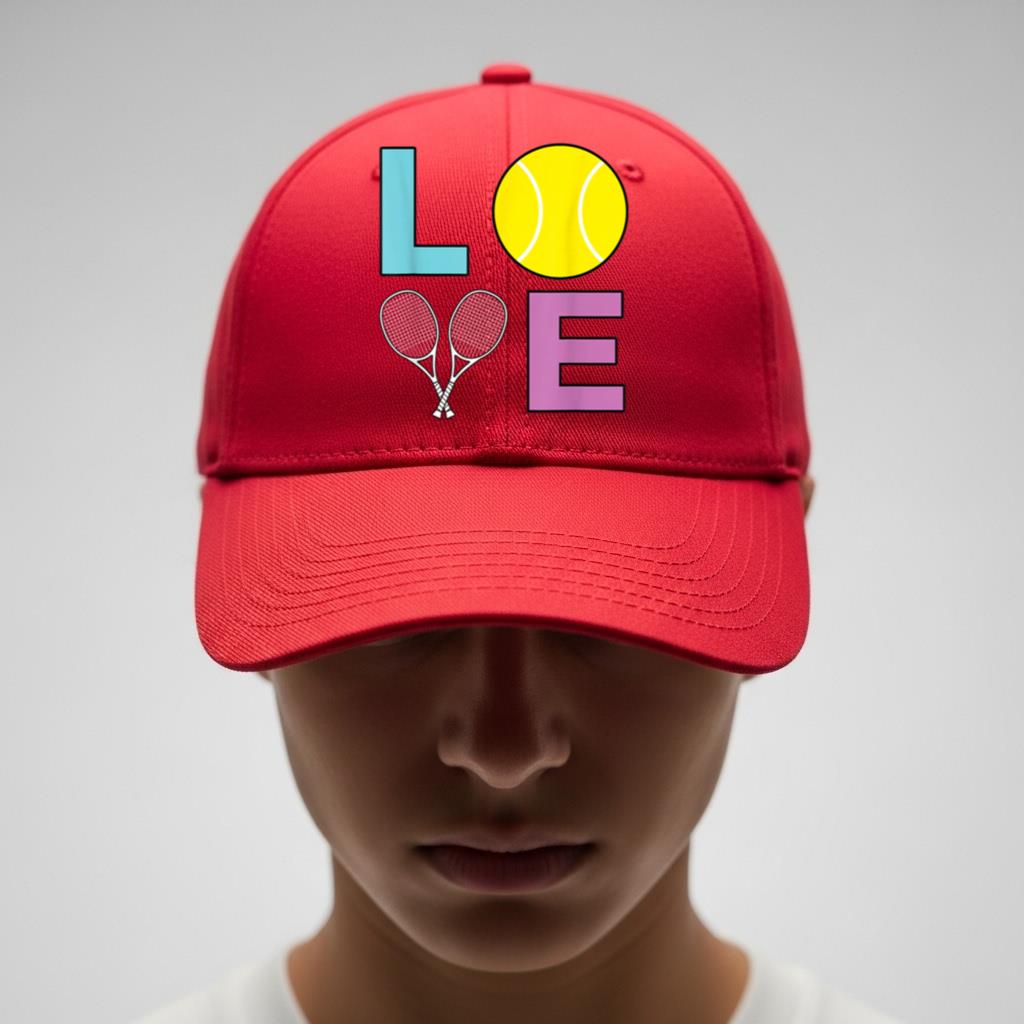 I Love Tennis   Tennis Player Cap - Image 4