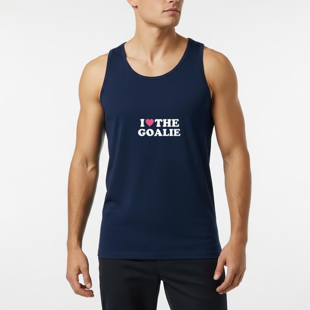 I Love The Goalie Cute Hockey Goalie Family Grandma Mom SweatTank Top - Image 6