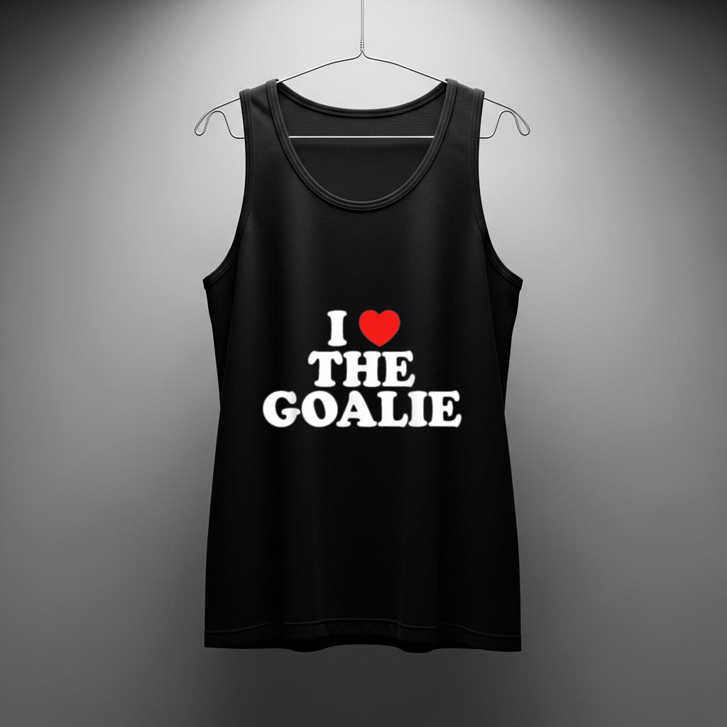 I Love The Goalie Heart Soccer Hockey Sport Goalie - Image 2