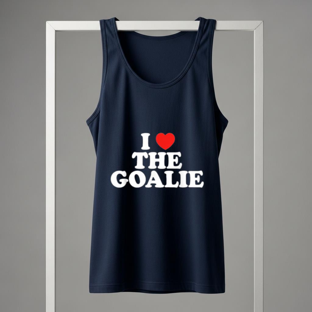 I Love The Goalie Heart Soccer Hockey Sport Goalie - Image 5